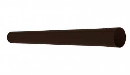 Труба водосточная 1 м Аквасистем Pural matt RR 32 (Темно-коричневый) 100х150 мм