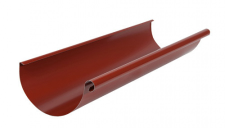 Желоб водосточный 3 м Аквасистем RR 29 (Красно-коричневый) 100/150