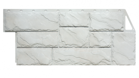 Фасадная панель FineBer Камень Крупный (Мелованный белый) 1080x452