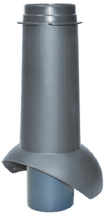 Кровент Pipe-VT IS Выход канализации 110/изол./500 серый (RAL 7024)