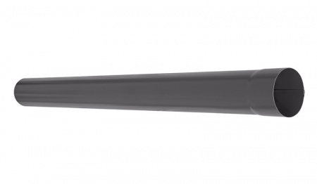 Труба водосточная 1 м Аквасистем Pural matt RR 23 (Темно-серый) 100х150 мм
