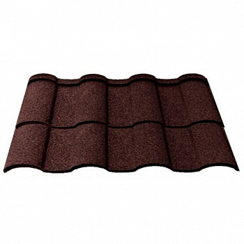 Композитная черепица GREEN GROWTH Roman Tile red_black