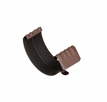 Соединитель желоба D125 Foramina Freeze (FRZ_D-01-DarkBrown\DarkBrown-0.6)