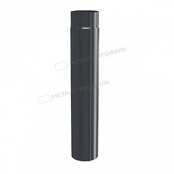 Труба водосточная МЕТАЛЛ ПРОФИЛЬ Foramina PUR D100х3000 Ral 7024