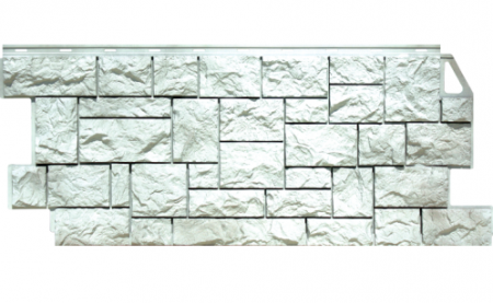 Фасадная панель FineBer Камень Дикий (Жемчужный) 1117x463