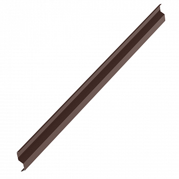 Пристенная планка накладная AQUACLICK 30x20x50x20 L=2м SV12 сталь PE (Zn140) 0.5 мм (полиэстер) RAL8017