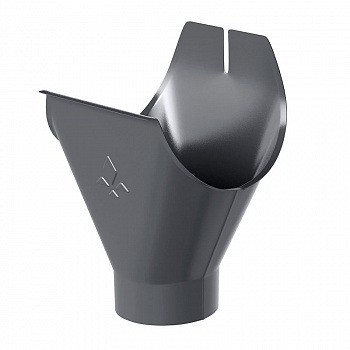 Воронка желоба Aquasystem (Аквасистем) PU RAL 7024 (Серый) 100/150