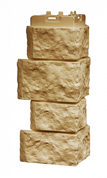 Наружный угол Grand Line (Гранд Лайн) Classic Дикий камень Песочный 0,18х0,415