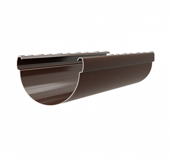 Желоб Дизайн 135 ПВХ Grand Line 3м Коричневый RR32