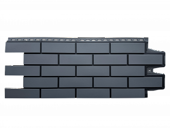 Фасадная панель Grand Line (Гранд Лайн) Design Клинкерный Кирпич Графит со швом RAL 9005 0,995х0,39