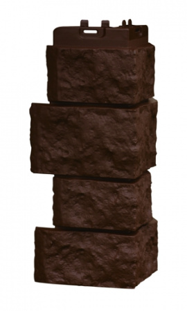 Наружный угол Grand Line Classic Дикий камень Шоколадный 0,18х0,415
