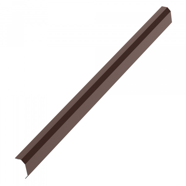 Пристенная планка в штробу AQUACLICK 20x50x20 L=2м SV9 сталь PE (Zn140) 0.5 мм (полиэстер) RAL8017