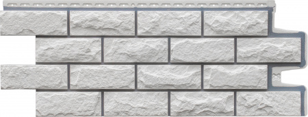 Фасадная панель Grand Line Колотый камень Design Молочный со швом 0,995 х 0,39