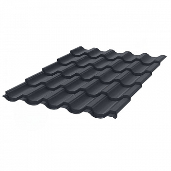 Металлочерепица Stynergy Garda Purrus PRO матовый RAL 7024 0,5 сталь 1 кв.м