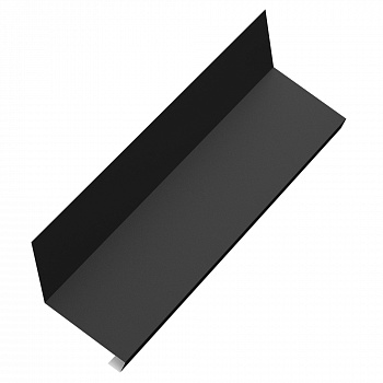 Планка примыкания нижнего к трубе AQUACLICK 150x200x35x30 L=2м SV41.5 сталь Rooftop Бархат (полиэстер матт) RAL9005