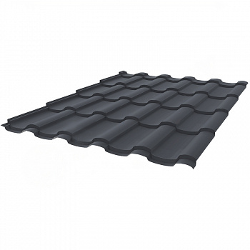 Металлочерепица Stynergy Stella Purrus Pro матовый RAL 7024 0,5 сталь 1 кв.м