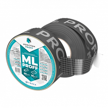 Усиленная односторонняя клейкая лента ML Proff Изоспан (25 м.п./50 мм)