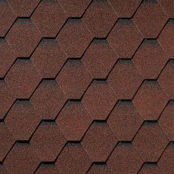 Гибкая черепица  Quiet Tile Shadow Карминно-красный
