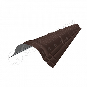 Конек полукруглый большой R 110 STYNERGY CORUNDUM50® RAL 8017
