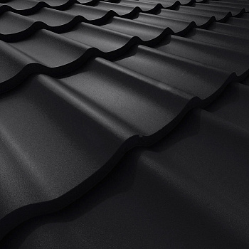 Волнообразный профиль Stynergy K Graphite45 RAL 9005 1 кв.м.