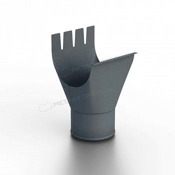 Воронка выпускная D125/100 Foramina Freeze (FRZ_D-01-Grey\Grey-0.6)