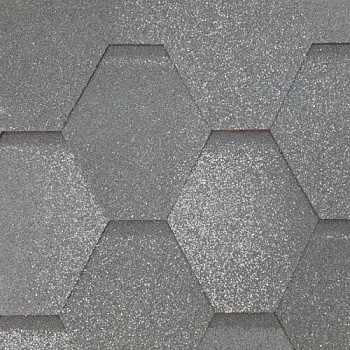 Мягкая кровля Kerabit Laplandia Hexa (Гекса) Антрацитовый (1кв.м)