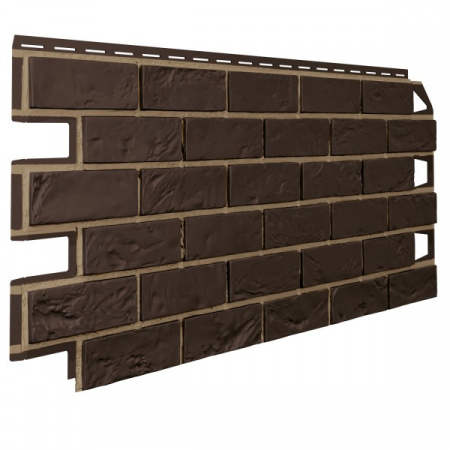 Фасадная панель VOX VILO Brick (Кирпич) со швом Dark Brown - Темно-коричневый