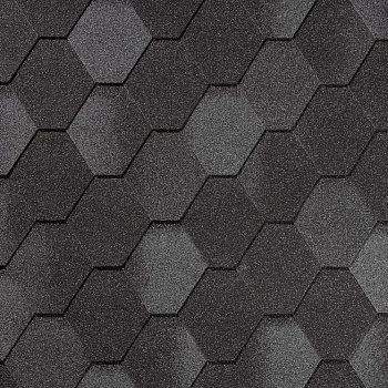 Гибкая черепица  Quiet Tile Rombica Базальтово-серый