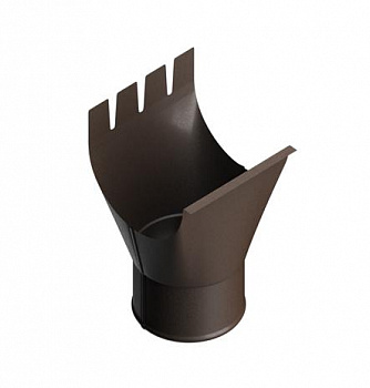 Воронка выпускная D125/100 Foramina Freeze (FRZ_D-01-DarkBrown\DarkBrown-0.6)