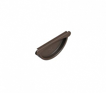 Заглушка желоба D125 Foramina Freeze (FRZ_D-01-DarkBrown\DarkBrown-0.6)
