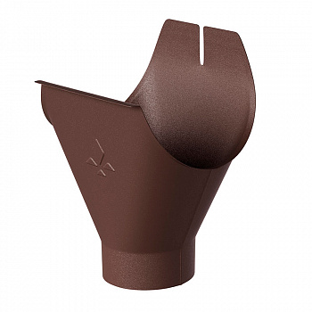 Воронка желоба  Aquasystem (Аквасистем) PU Matt RAL 8017 коричневый 90/125