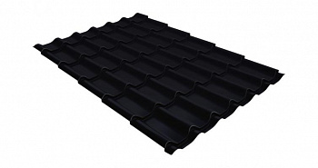 Профиль волновой GL классик Drap 0,45 сталь RAL 9005 черный 1 кв. м