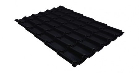 Металлочерепица Grand Line Classic Rooftop Matte 0,5 сталь RAL 9005 черный 1 кв. м