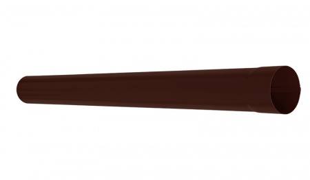 Труба водосточная 1 м Аквасистем Pural matt 8017 (Коричневый) 100х150 мм