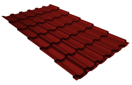Металлочерепица Grand Line Квинта Плюс Rooftop Matte 0.5 сталь RAL 3011 коричнево-красный 1 кв. м
