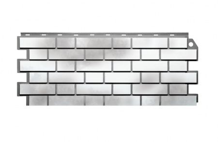 Фасадная панель FineBer Клинкерный Кирпич 3Д Бело-коричневый 1131/463 мм