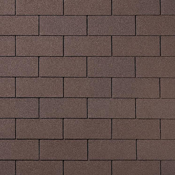 Гибкая черепица  Quiet Tile Brick Коричневый
