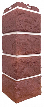 Наружный угол Grand Line (Гранд Лайн) Classic Колотый камень корица с белым швом 0,12х0,39