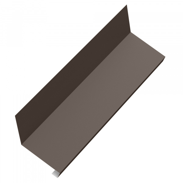 Планка примыкания нижнего к трубе AQUACLICK 150x200x35x30 L=2м SV41.5 сталь PE (Zn140) 0.5 мм (полиэстер) RR32