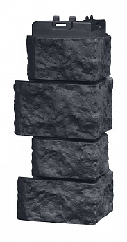 Наружный угол Grand Line (Гранд Лайн) Classic Дикий камень Графит 0,18х0,415