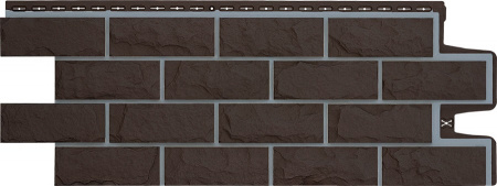 Фасадная панель Grand Line Колотый камень Design Шоколадный со швом 0,995 х 0,39