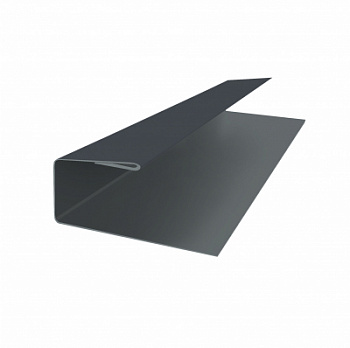 J-профиль 18мм PE Grand Line 0,45 сталь RAL7024 2м